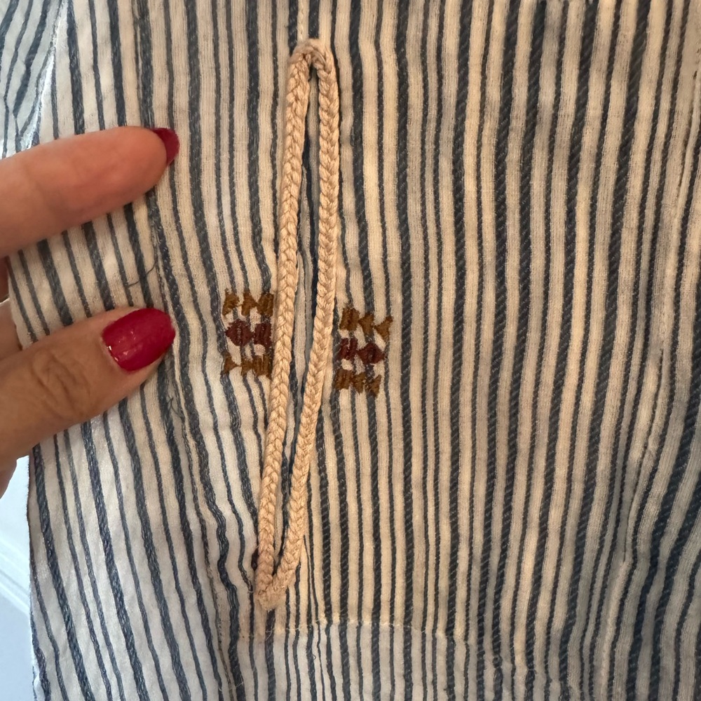 ISABEL MARANT Etoile Striped Joy Top Embroidered Blouse - Picture 9 of 12